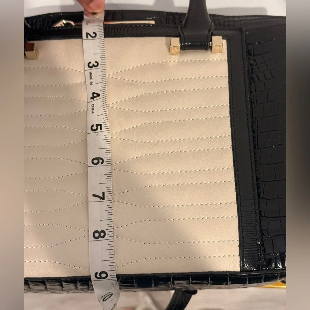 Brahmin‎ Black and Cream Satchel